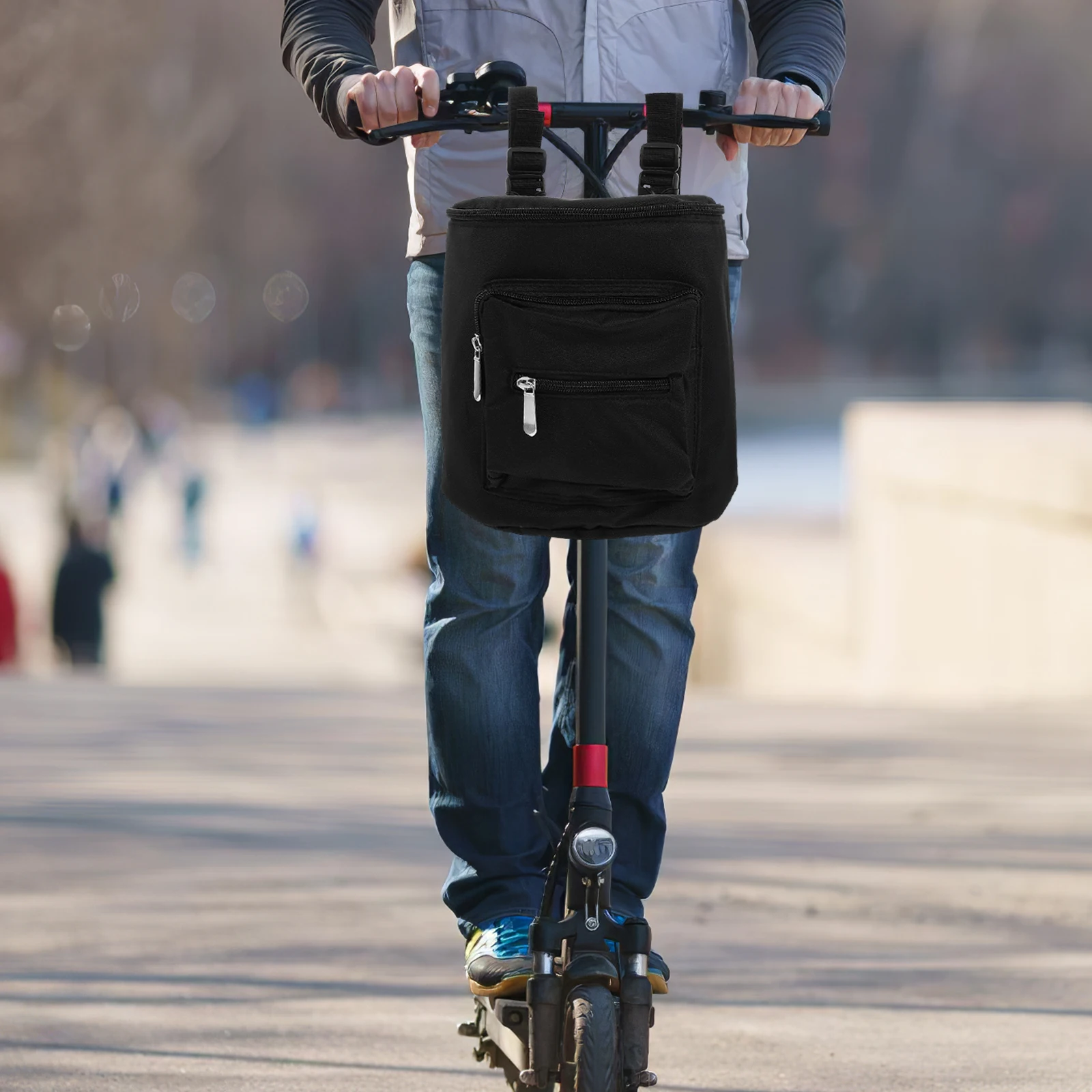 

Waterproof Bike Basket Liner Large Capacity Electric Bicycle Front Bag Dirt Handlebar Storage Bag For Scooter Top Tube