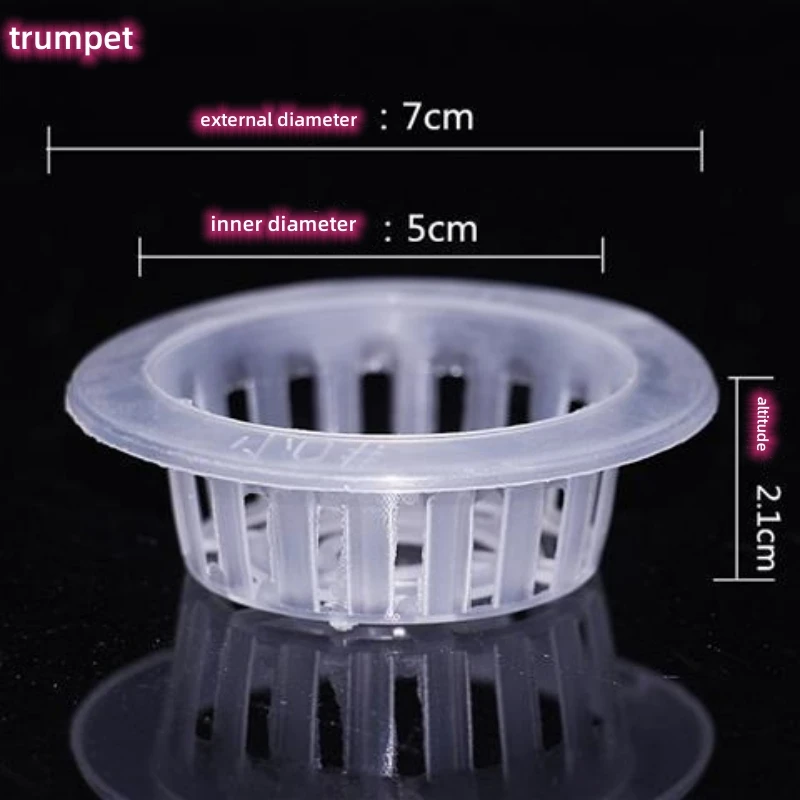 Hydroponic Colonization Mesh Pot Transparent Plastic Plant Basket for Aeroponic Planting Grow Clone Nursery Plant Soilless Tool