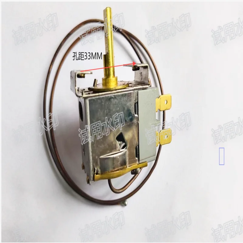Suitable for dual-pin single-cooling installations with a mounting hole spacing of 33 millimetres, without temperature probe.