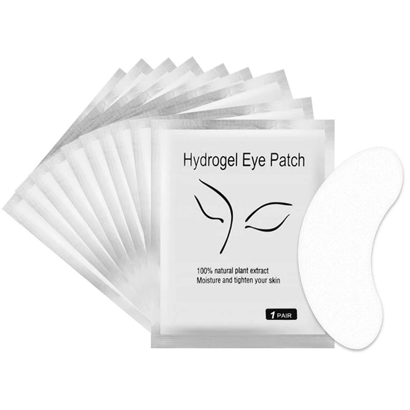 Clavier Eyelash Extensions Pads Eye Paper Patches Tips Sticker Wraps Eyeshaes Extension Mask Hydrogel Gel 50 Pair Makeup