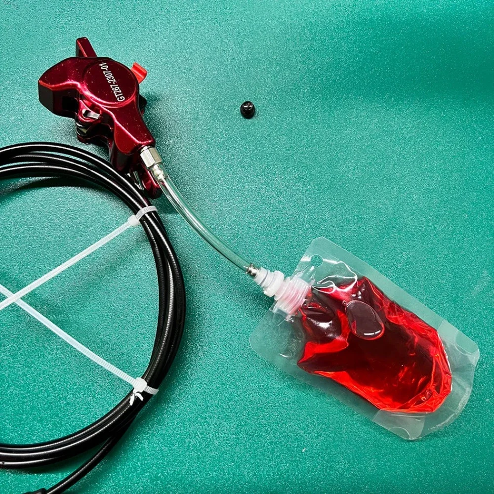 

Набор для заправки тормозов NFOX 120 мл: минеральное масло для гидравлических дисковых тормозов, инструмент для ремонта из алюминиевого сплава, для горных велосипедов, простая новая версия