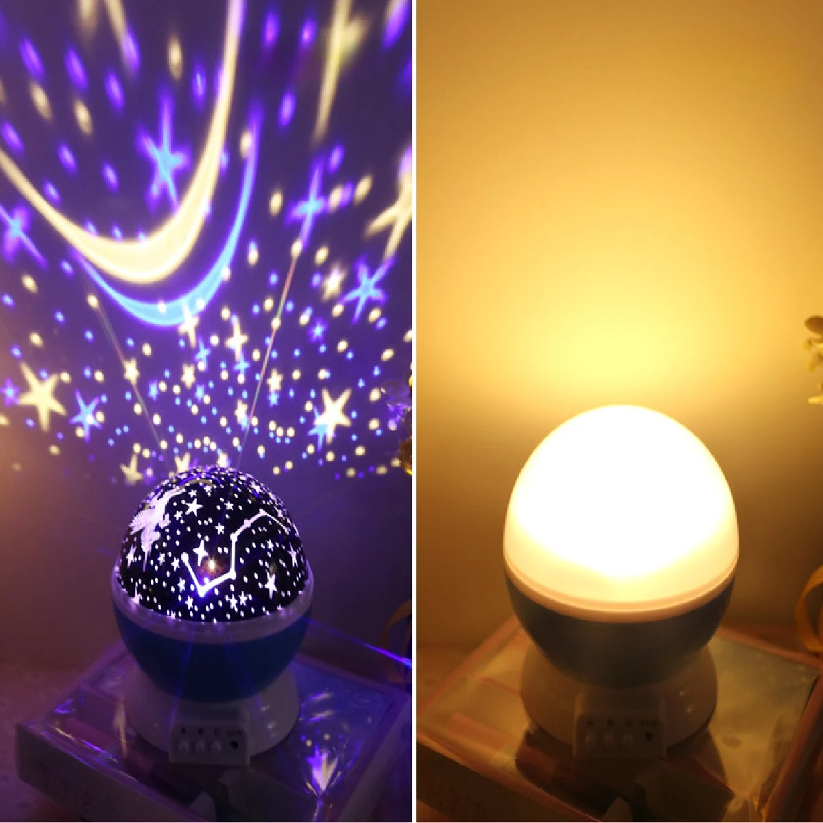 Starry Sky Night Light Projector LED Sleep Bedside Lamp Universe Galaxy Projektorin Lamppu for Wedding Baby Birthday Party Decor