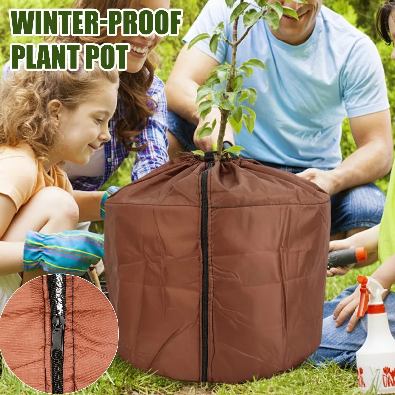 

Зимний чехол для растений, сумка для защиты от мороза, садовый чехол для кустарника, дерева, защита для растений в горшке, ткань Оксфорд, антифриз, теплый чехол