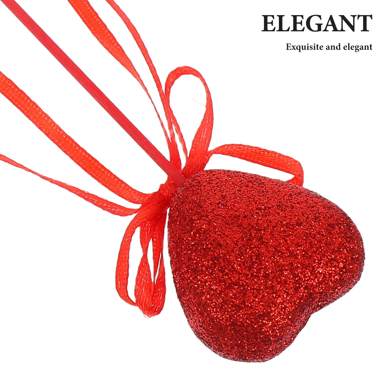 10 قطعة يختار القلب بريق القوس الجذعية لعيد الحب حفل زفاف عيد ميلاد كعكة توبر الديكور رغوة محور Diy بها بنفسك حلية