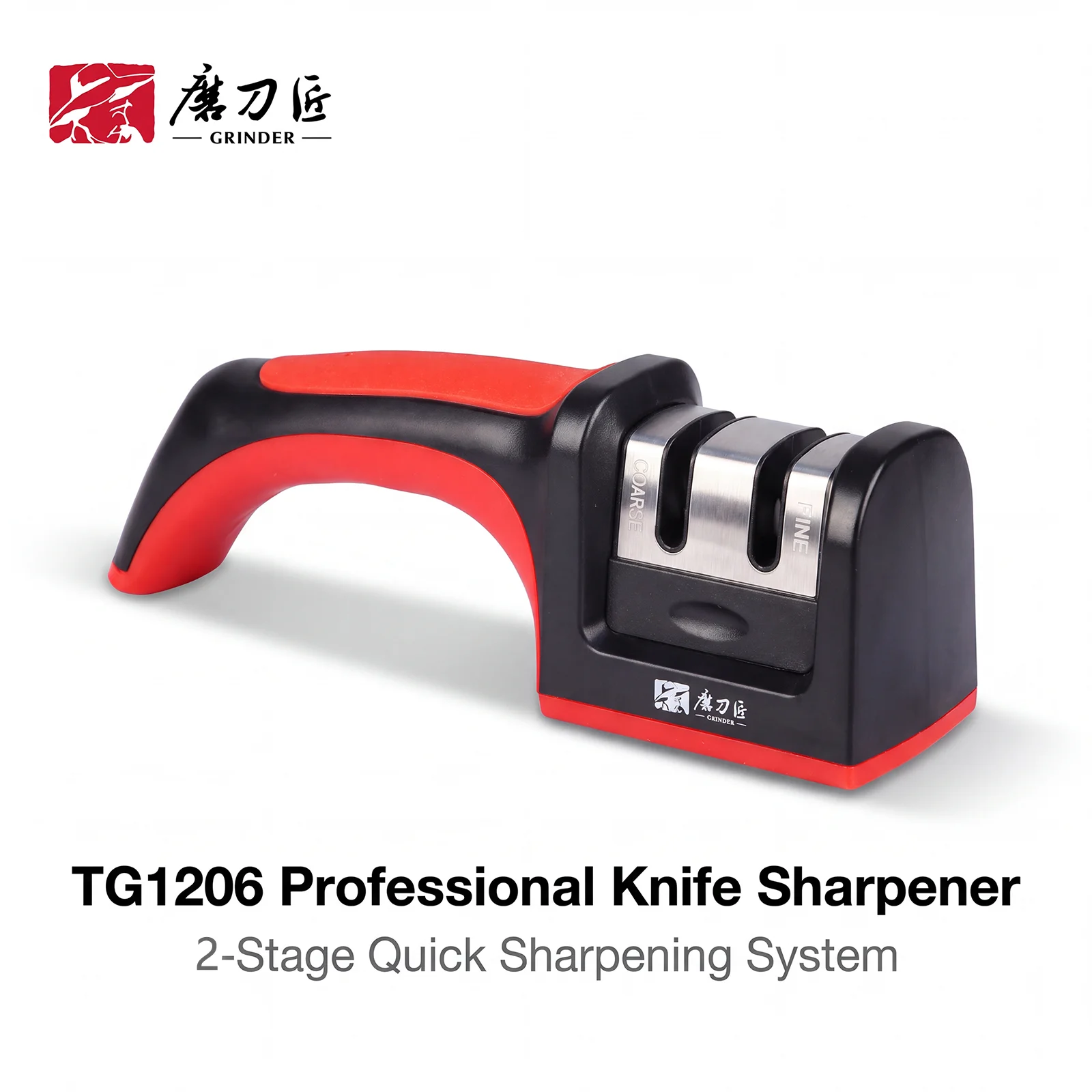 Taidea Kitchen Knife Sharpener Manual Carbide Ceramic Sharpening Tool ABS TPE Stainless Steel for Home Daily Use Must Have