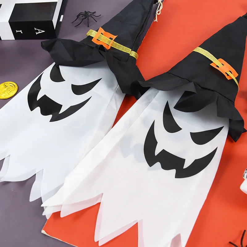 Halloween-Leuchtende Geister-Hängefahnen, Innendekoration, leuchten im Dunkeln, Laterne, Partyzubehör, für Zuhause, draußen, Hof, Anhänger – Detail 5