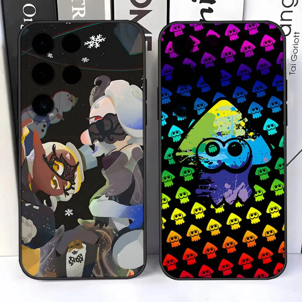 S-Splatoon 3 Deep Cut Shiver Phone Case For Samsung S26,S25,S24,Ultra,S20,S30,Plus,S22,S23,Ultra,Plus,5G Soft Black
