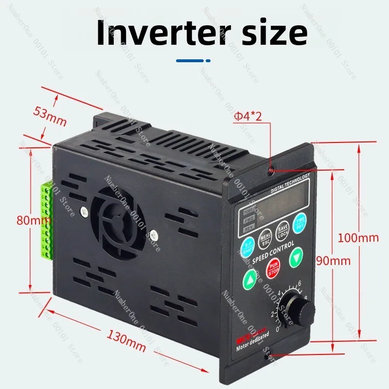 T13-750W-12-H Small Simple Frequency Converter Three-phase 220V Output Electric Motor Frequency Speed Controller 380V