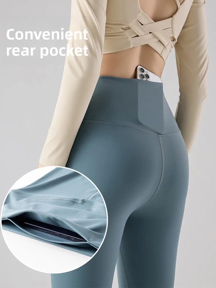 Cintura alta calças de yoga das mulheres fitn arca pele barriga controle bunda levantamento calças esportivas sem deslizamento ba cintura ket