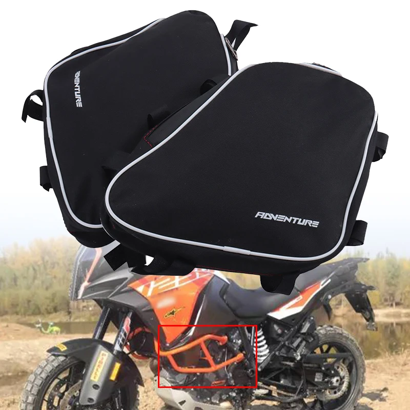 Fit For KTM 1090 1190 1290 Adventure 1050 2018-2024 Tool Placement Waterproof Bag Motorcycle Accessories Frame Crash Bar Bags