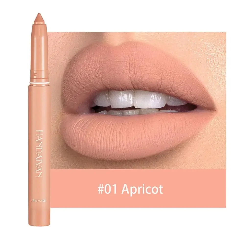 HANDAIYAN Lip Liner Pencil Waterproof Nude Matte Contour Tint With Long Sharpener Lipliner Non-stick Lasting Pencil Cup Lipstick