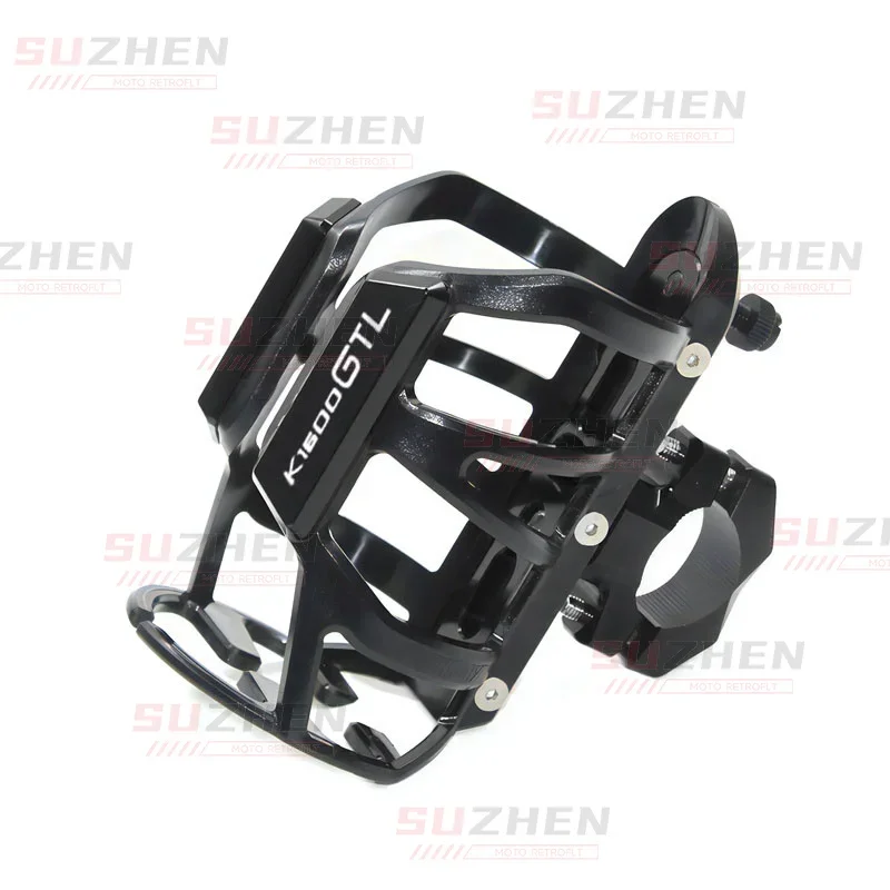 For BMW K 1600 GT GTL K1600GTL 2012-2022 2023 Motorcycle CNC Accessorie Drink Cup Holder Beverage Water Bottle Stand Bumper Bar