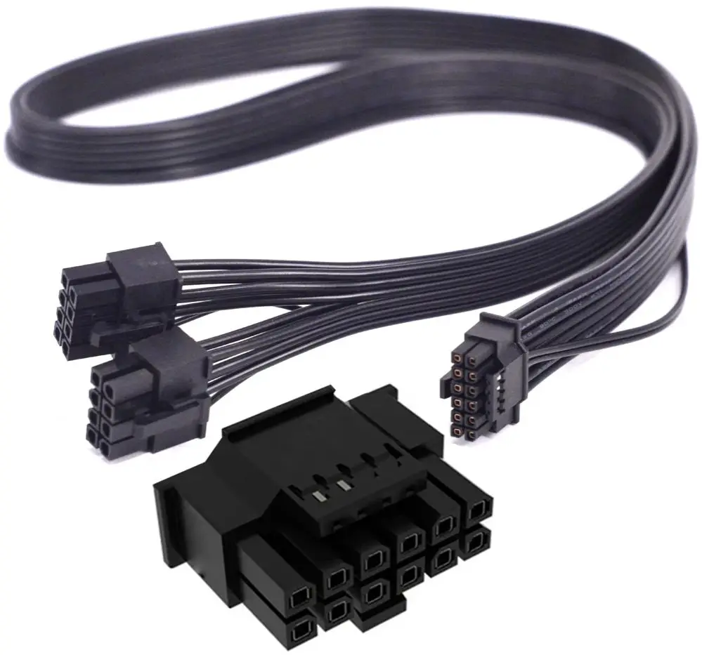 

Для Thermaltake PF1 ARGB 850 Вт 1000 Вт 1050 Вт 1200 Вт 12VHPWR PCIe 5,0 кабель питания двойной 8-контактный на 16-контактный PCI-e RTX4090 4080 4070