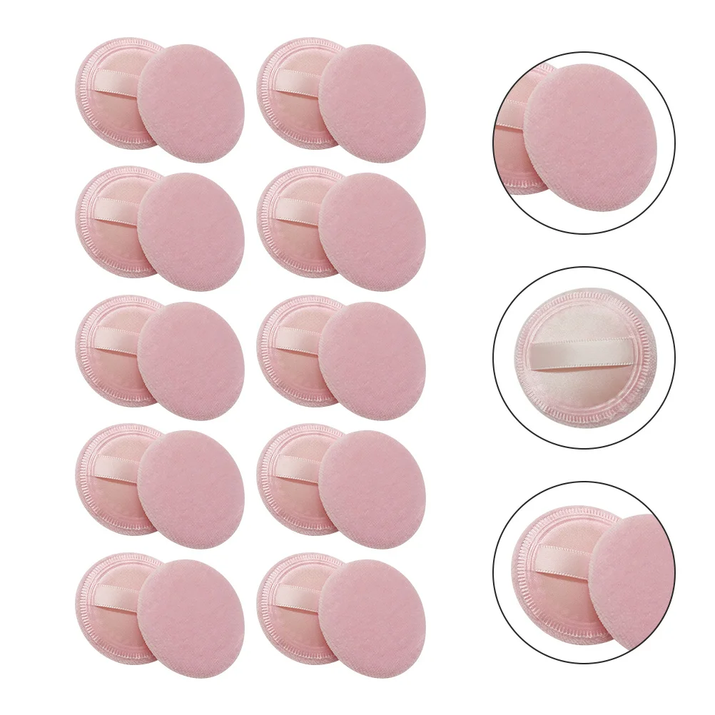 20pcs High Puff For Loose Powder Makeup Tools Smooth Finish Face Makeup Loose Powder Puff Tools Cosmetics Pads