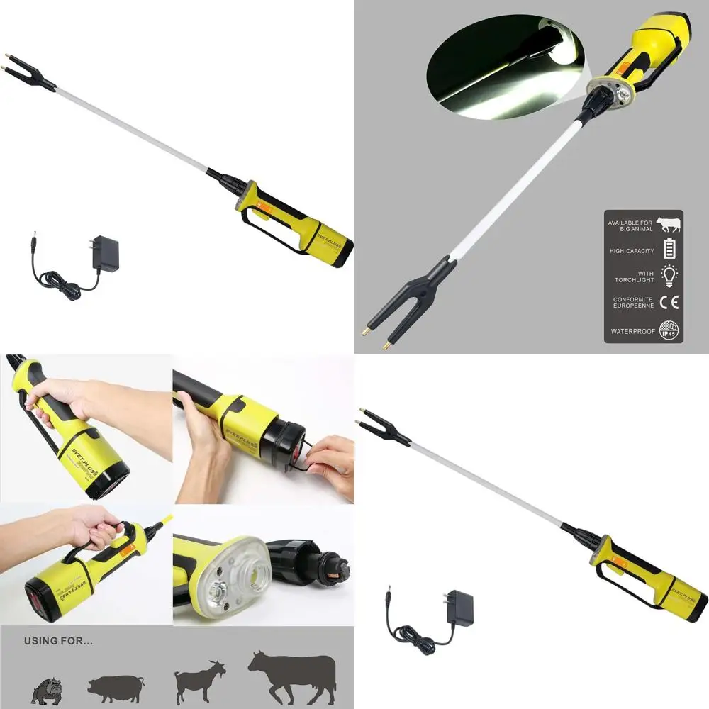 

Rechargeable Livestock Prod with LED Light, 43.5 Flexible Shaft for Cattle, Cows, Dogs, Goats, and Sheep