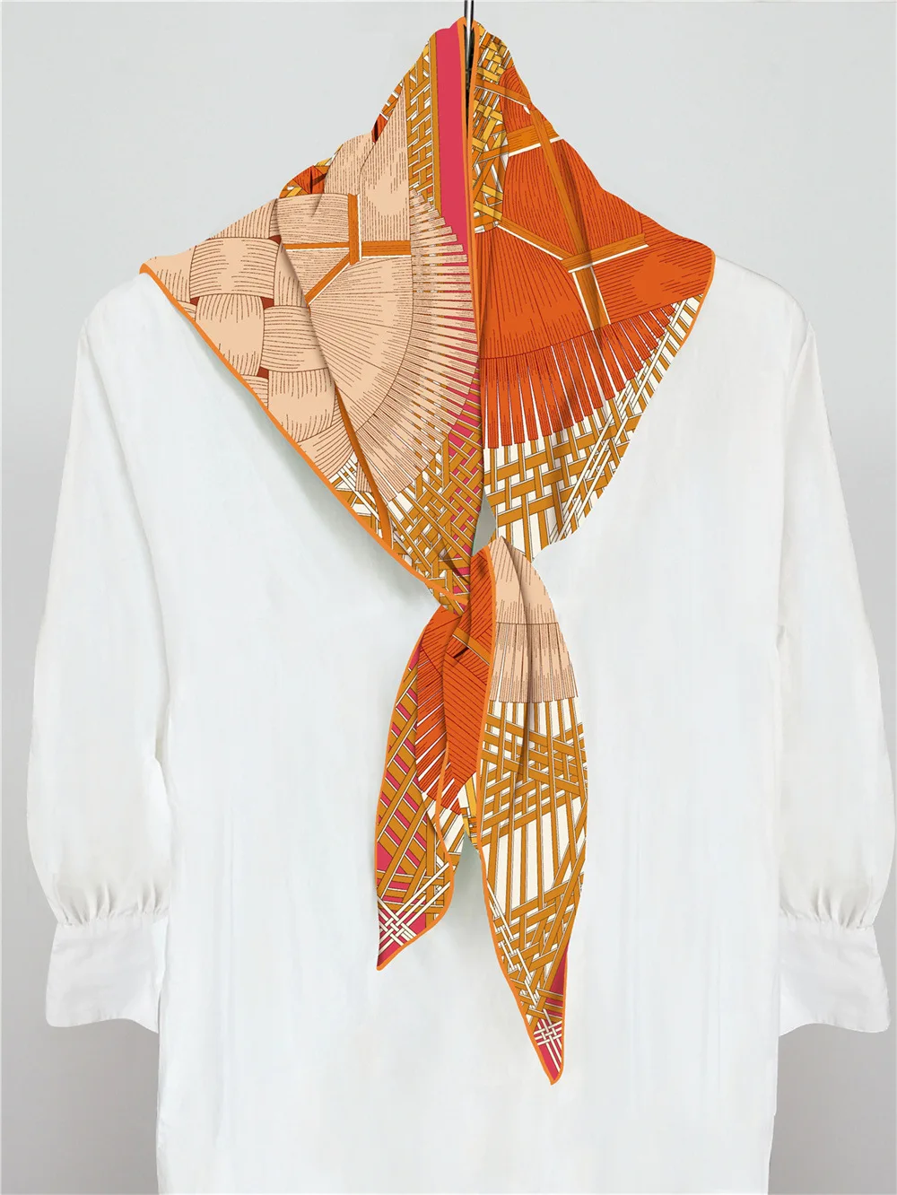 

Horse Triangle Silk Scarf Women Shawls Large Foulard Femme Head Bag Wrap Stole Christmas Gift