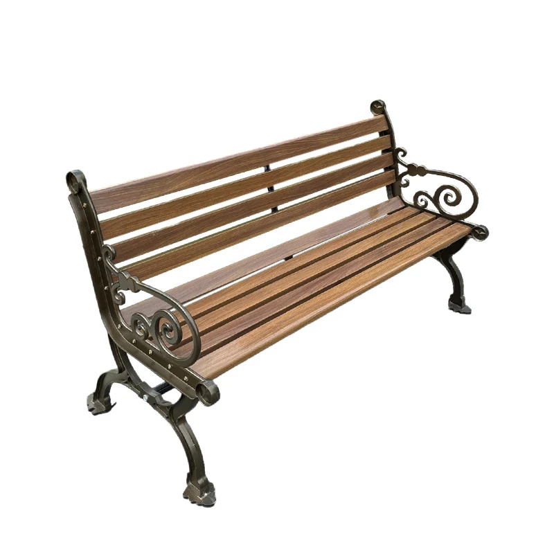 

Kirsite Inspired Modern Outdoor Patio Bench with Aluminum Frame Legs Durable Water Resistant for School Gardens Parks Entry Use