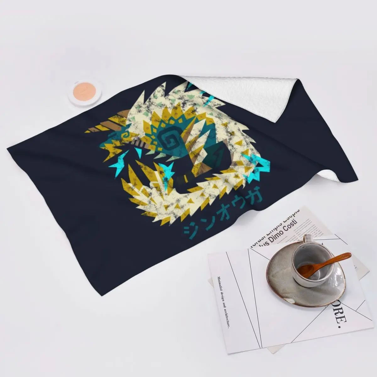 personalizado-monstro-cacador-mundo-iceborne-zinogre-kanji-icone-macio-toalha-de-rosto-secagem-rapida-piscina-banho-toalhas-de-algodao-absorvente-rapido