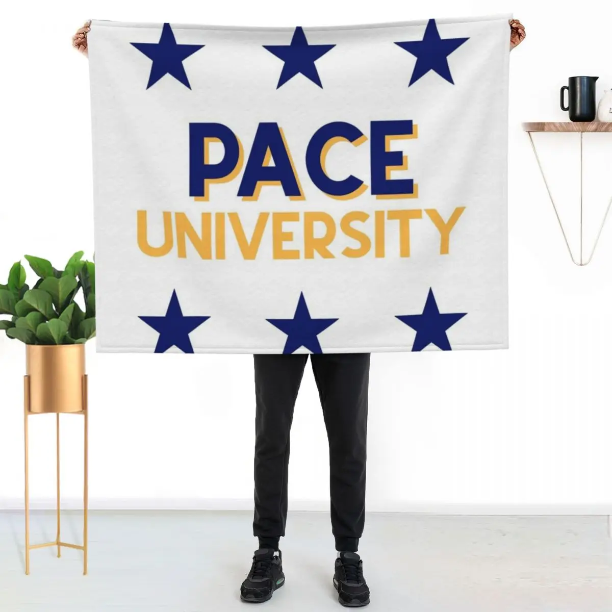 

Pace University Throw Blanket Warm Napping Blanket for Office Couch Bed
