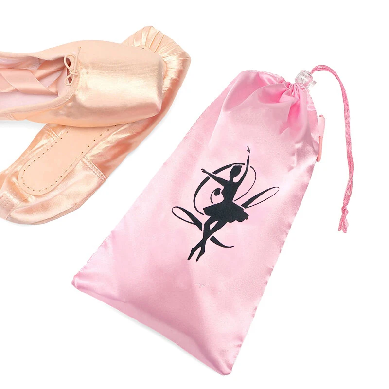 Dance Backpack Pink Dance Bag Breathable Shoes Storage Pouch Girls Ballet Organizer Bags Mesh Drawstring Dance Shoes Pouch