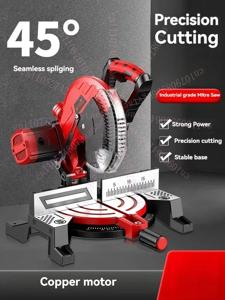 Small Compound Saw Portable Miter Saw Multifunctional Woodworking Table Saw Aluminum Profile Cutting Tool