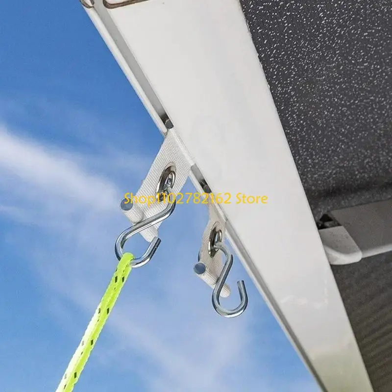 547B Awning Piping Hook Camping Awning Hanger Awning Hook Heavy Duty Awning Light Clips Hanger for Piping 5/6mm-7/8mm
