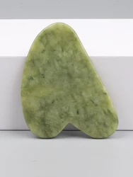 Natural Jade Gua Sha Tool Xiuyan Jade Heart-shape Massager Neck Massage Guasha Love Beauty Product Skin Care health Tool