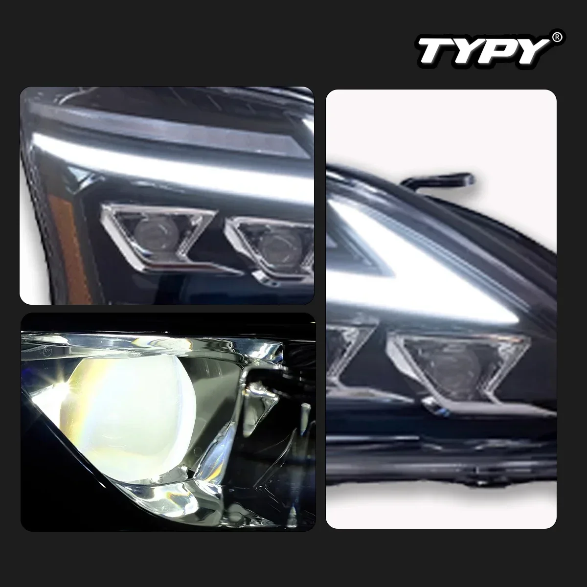 

TYPY Новый светодиодный налобный фонарь, модифицированный для Lexus RX, фара RX350 2004-2008, динамический сигнальный налобный фонарь, автоаксессуары