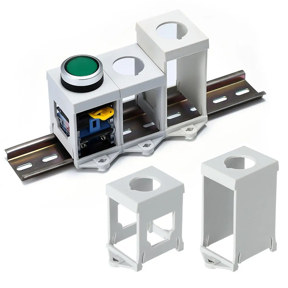 Монтажный-кронштейн-направляющей-22-мм-защитный-чехол-для-кнопочного-переключателя-22-мм-ручка-индикатора-аварийных-кнопок-стоп-основание