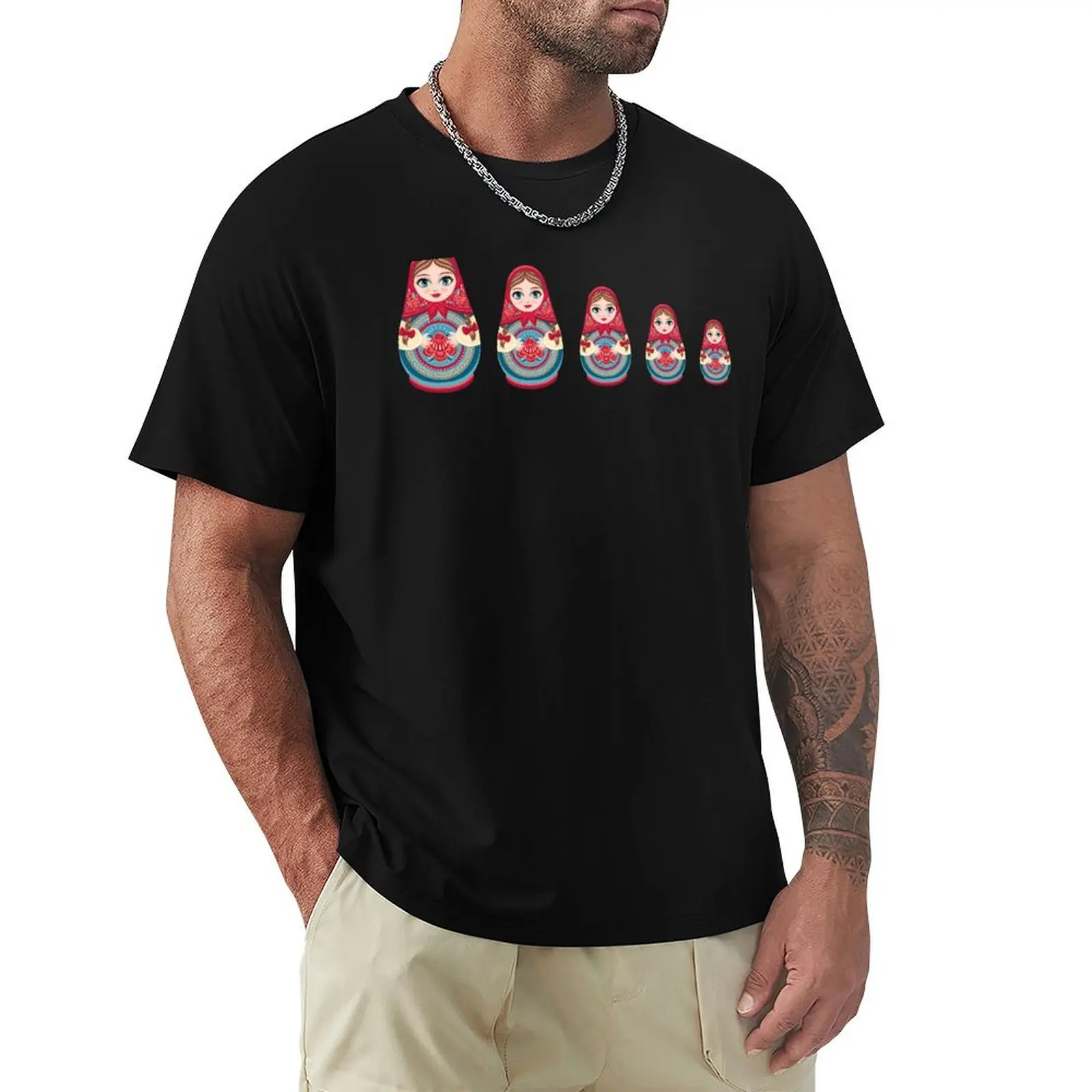 

babushka matryoshka russian stacking nesting dolls T-Shirt shirts graphic tees affliction shirts tees mens vintage t shirts