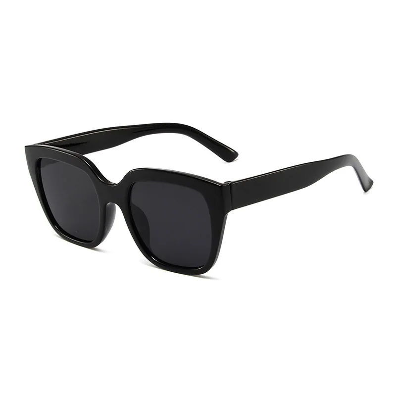 SHONEMES Square Sunglasses Vintage Men Women Shades Big Frame Outdoor UV400 Sun Glasses Black White for Female Male