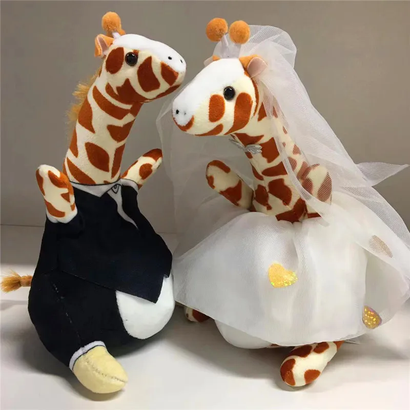 Cross Border New Cute Cartoon Giraffe Plush Toy Figurine Decoration Animal Wedding Gift For Girlfriend Cute Animal Plush Dolls