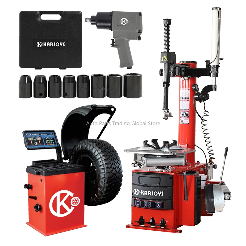 High Cost-effective Repair Equipment Set For Professional GarageTire Changer Wheel Balancer Pneumatic Wrench Jack Combos