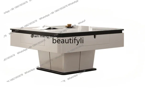 182C Lifting mahjong table simple fully automatic multifunctional coffee table mahjong machine dining table integrated home