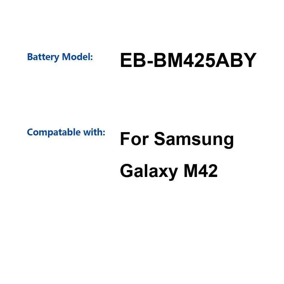 

Легкий экологически чистый аккумулятор для мобильного телефона EB-BM425ABY для Samsung Galaxy M42 6000Mah
