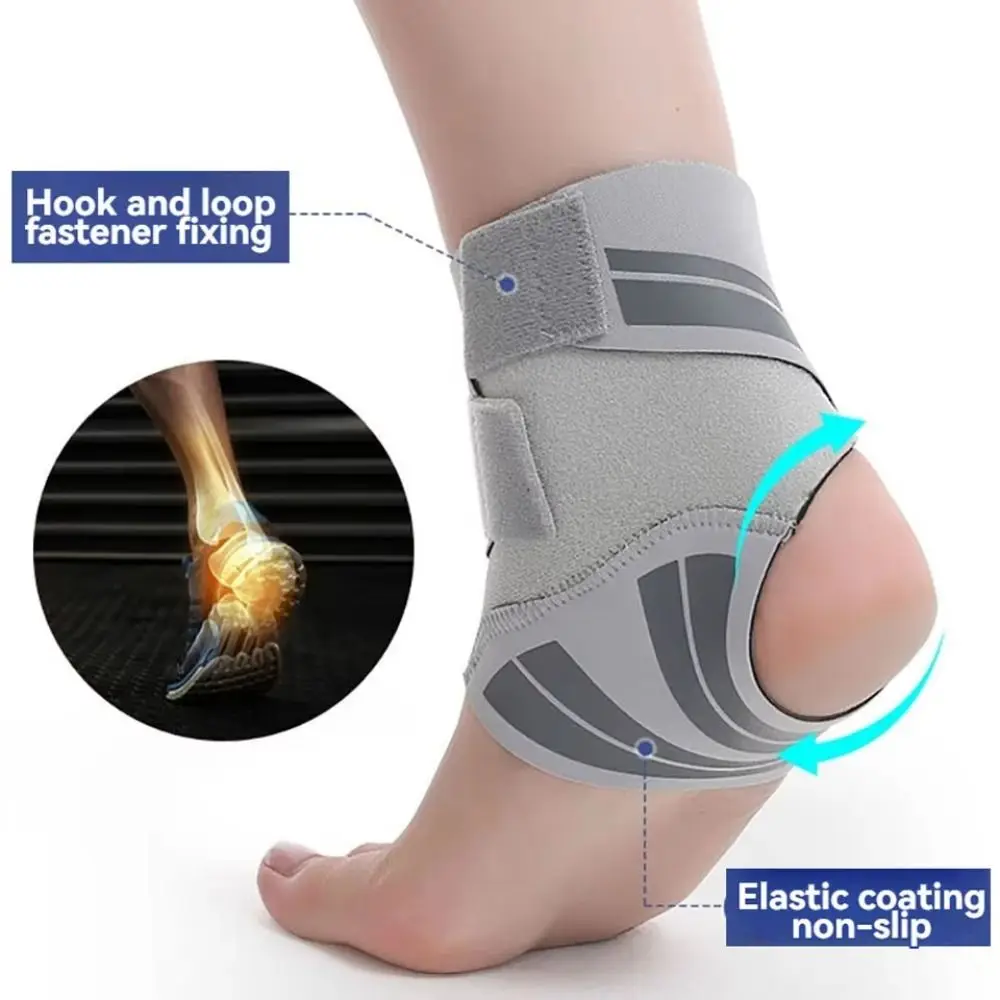 SBR Elastic Ankle Brace Lightweight Adjustable Compression Ankle Wrap Breathable Anke Support Brace Sprain Prevention