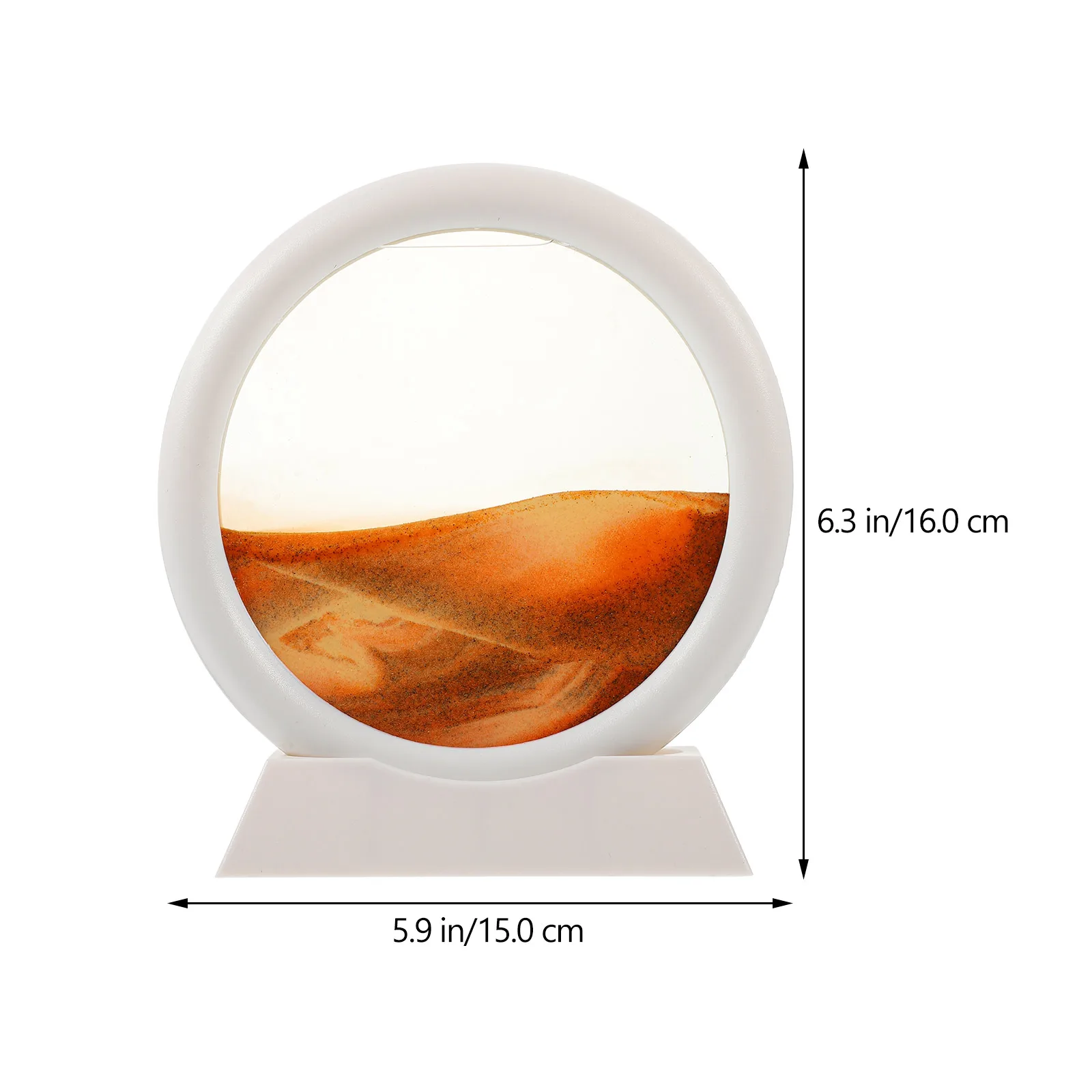 Pittura Decorazioni a clessidra Dettagli fini Modello completamente schermato Effetto 3D Struttura stabile ABS desktop