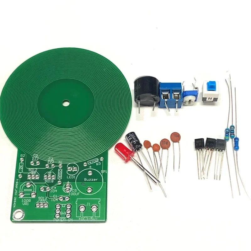 Metal Detector Kit Electronic Kit JS-60 MDS-60 DIY Kit DC 3V-5V 60mm Non-contact Sensor Board Module DIY Electronic Part Metal D