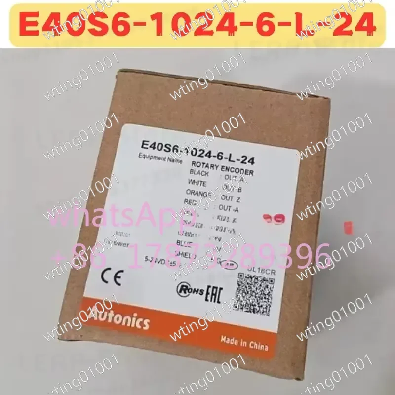 for E40S6-1024-6-L-24 Rotary Encoder Genuine Replacement Part High Precision Optical Sensor 1024 PPR 24V DC Output Shaft