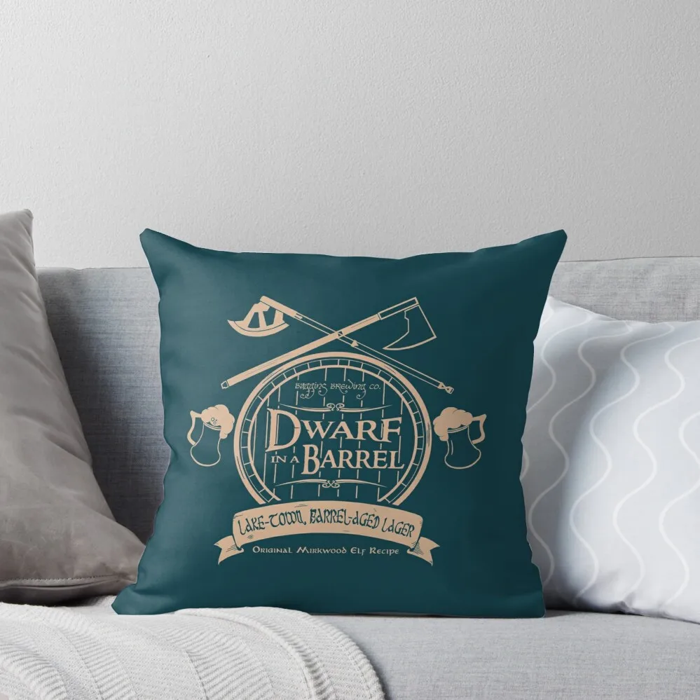

Dwarf in a Barrel Throw Pillow Sofa Decorative Covers Luxury Pillow Cover Decorative Cushion pillow