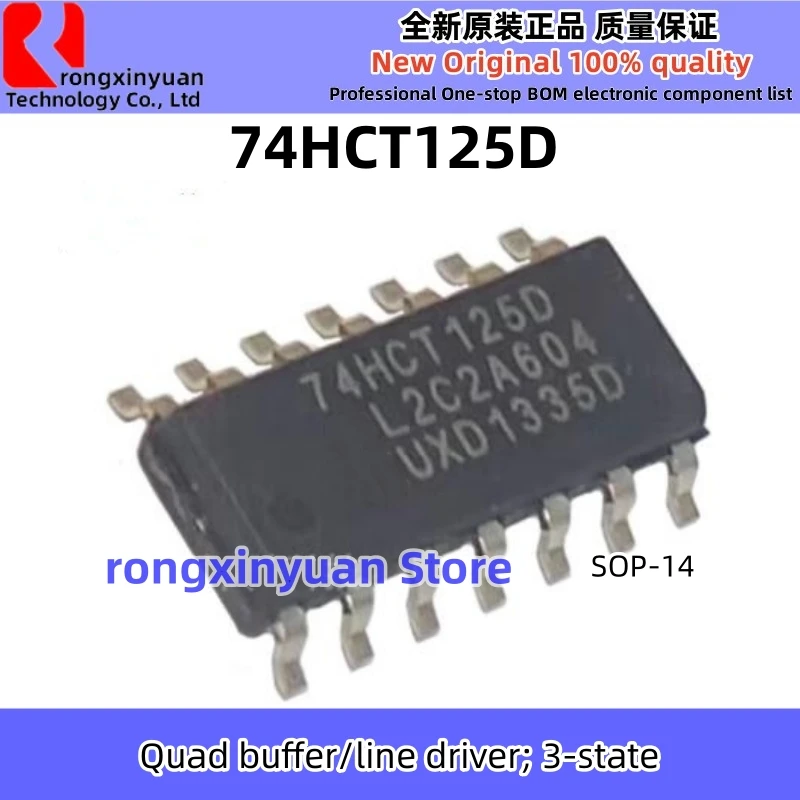 10 Stück 74HCT08D 74HC4066D 74AHC08D 74ABT126D 74HCT125D M74HC04RM13TR 74HC04 M74HC04 SOP-14 74HCT08 74HCT125 Neue 100% Qualität