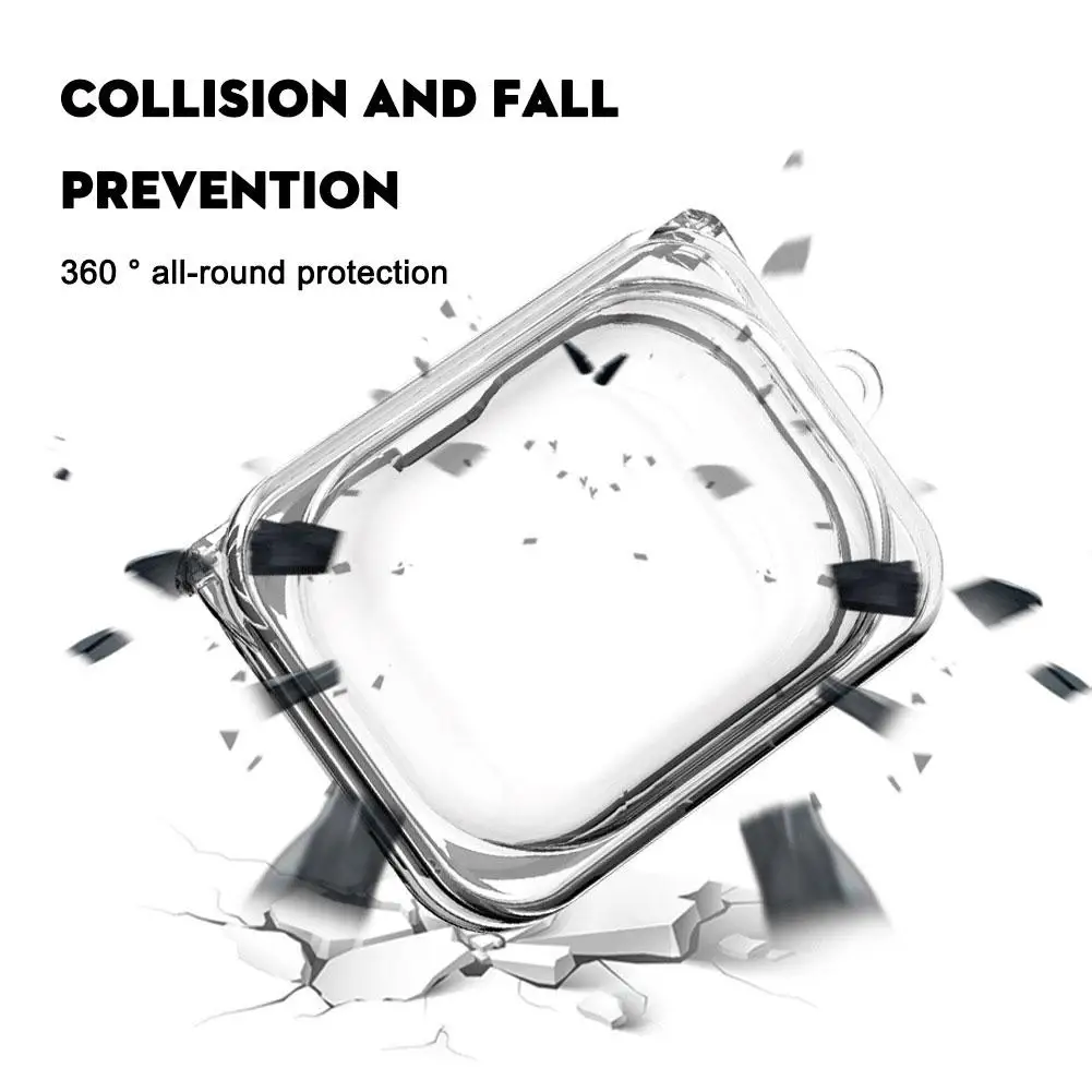 For Nothing Ear Case Cover Clear Designed Protective Shockproof Transparent Accessories Cover Carabiner Case TPU With N5U0