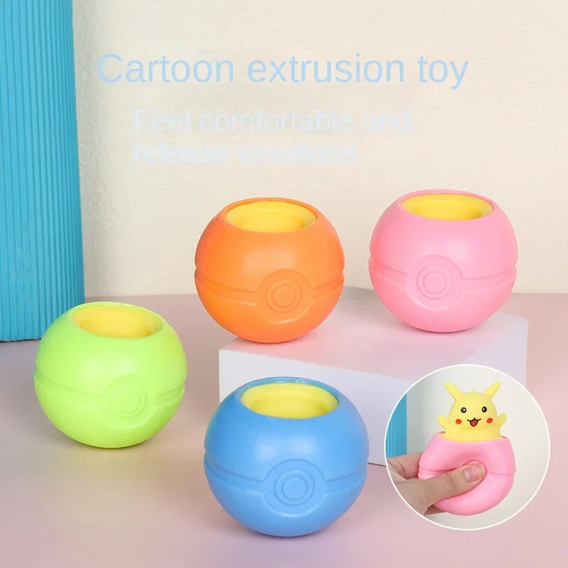 New Pokemon Decompression Toys Pinch Pikachu Cartoon Anime Surrounding Stress Reliever Squeeze Pinch Children Educational Toys