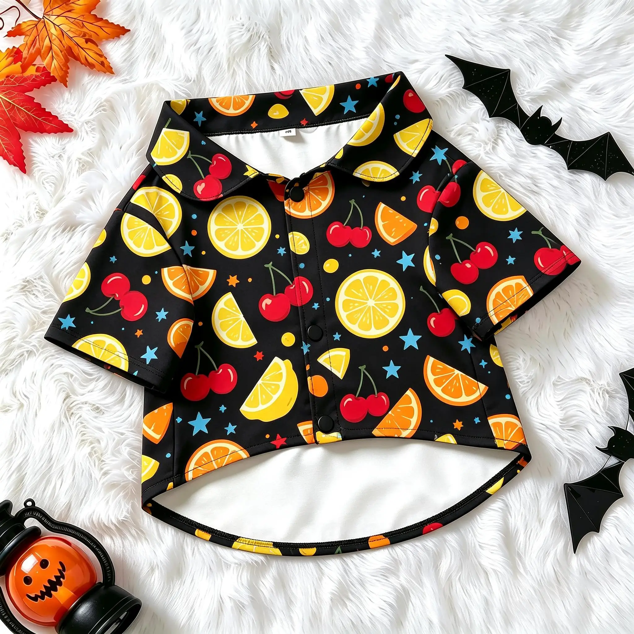 Pet Dog Shirt Magic Potion Books Stars Print Breathable Button Up for Small Medium Dogs Wizardry School Theme Daily Wear