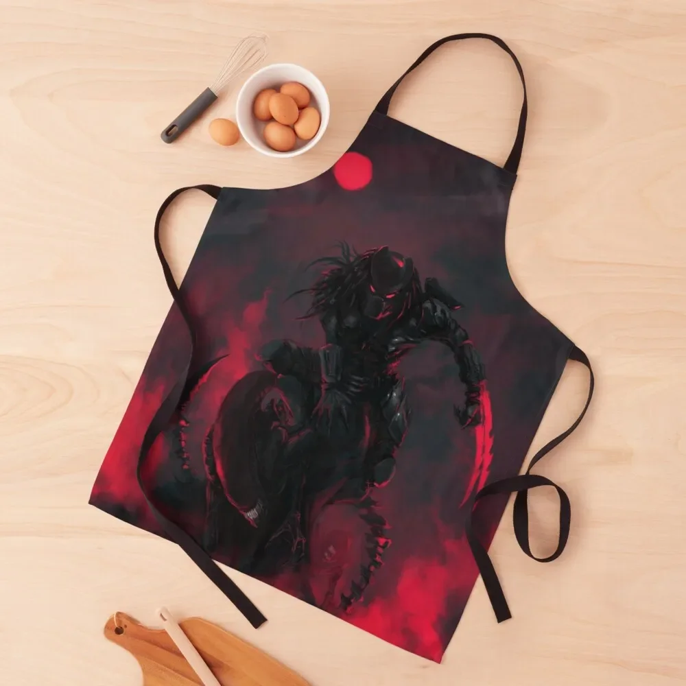 

Predator vs Aliens Apron cooks clothes For Man Haircut Chef Uniform Women Apron