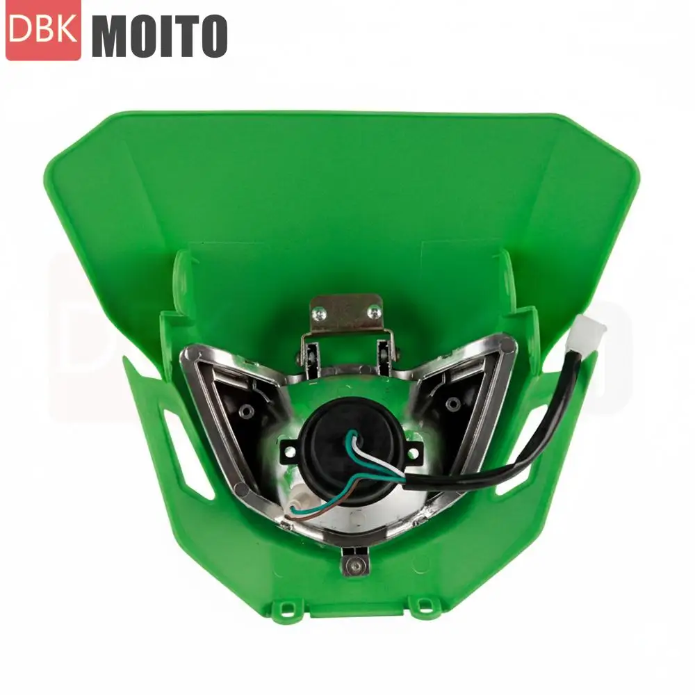 مصباح أمامي عالمي للدراجات النارية لـ Kawasaki KX KLX KXF 65 85 100 250 450 F 110 140 F 650 Motocross Supermotor Enduro كشافات