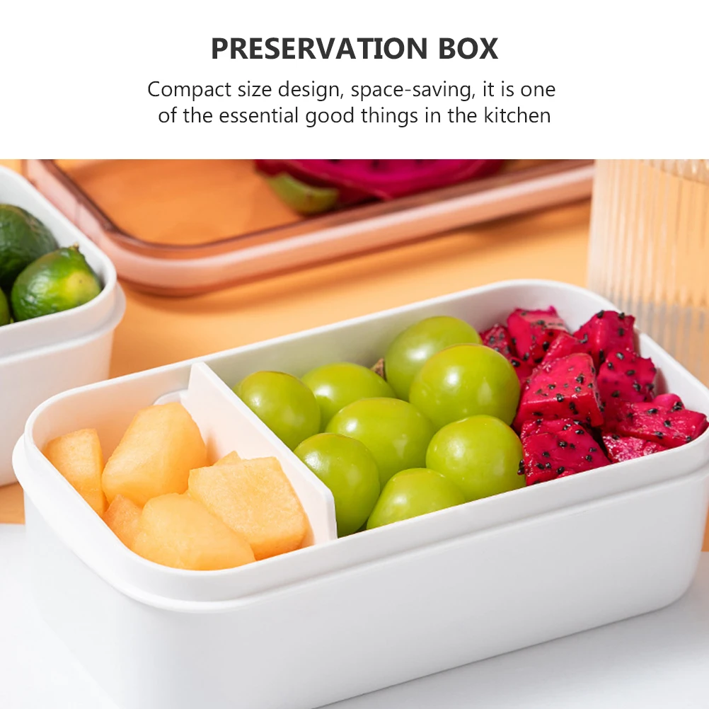 

【】Fresh Keeping Box Storage Containers Sealed Refrigerator Storage Boxes Kitchen Food Preservation Container Compact Leak