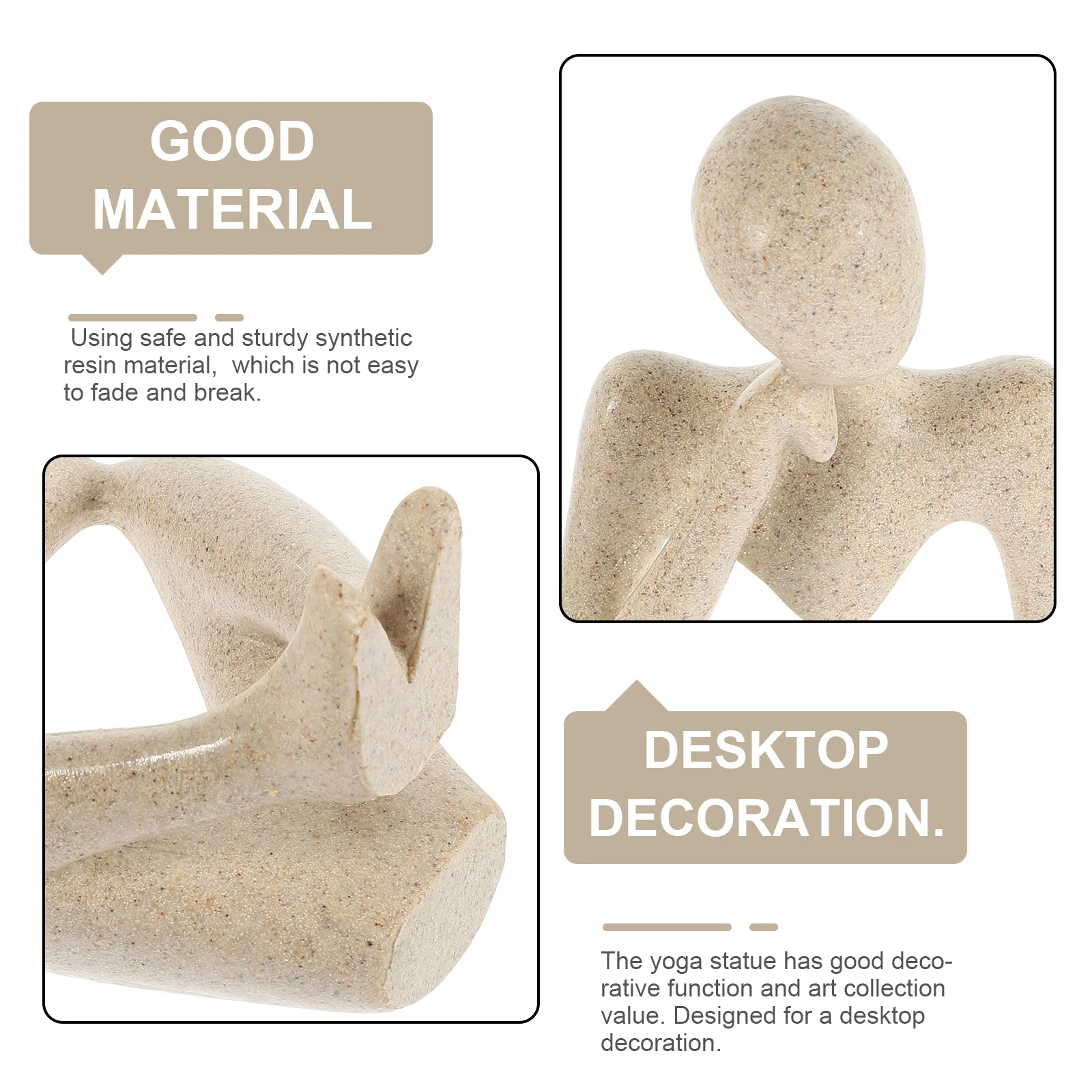 

Home Decor Resin Thinker Figurine Statue Abstract Sculpture Decoration Ornament Modern Sculptures