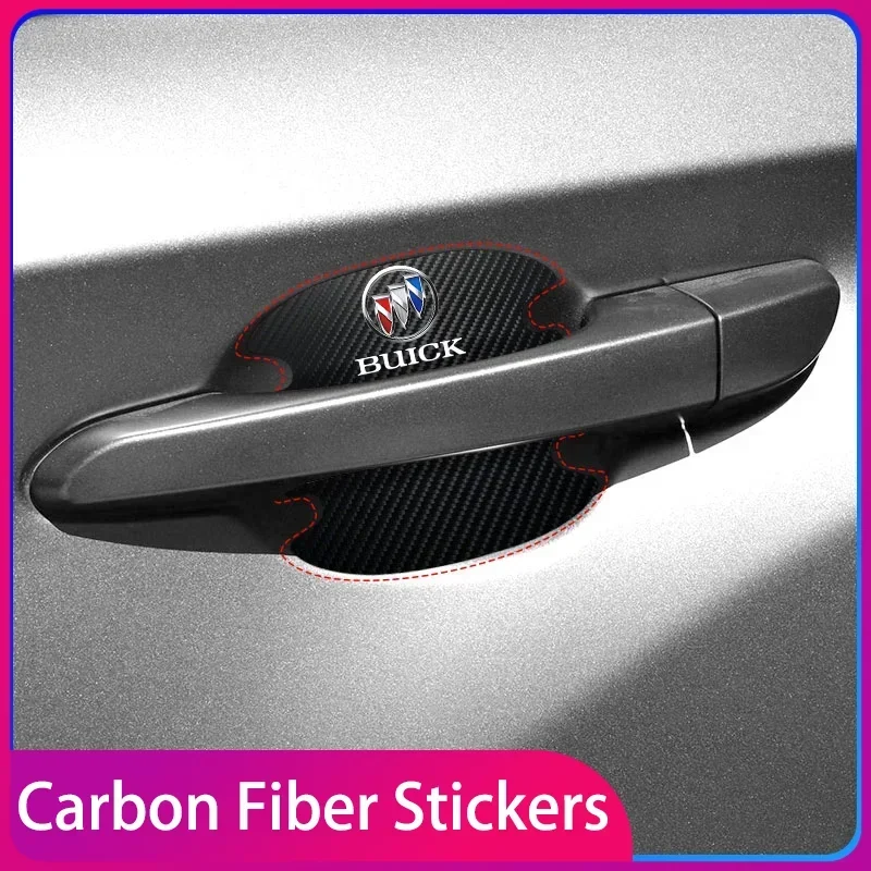 

Carbon Fibre Car Door Bowl Handle Protector 4PCS Anti-scratch Sticker Car Accessories for Buick Lacrosse Excelle Accessories