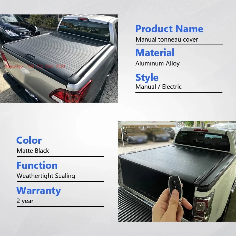 

Hot Selling High-quality pickup truck accessories: Electric roll-up cargo box cover, suitable for Ranger T6, T7, T8, and F150
